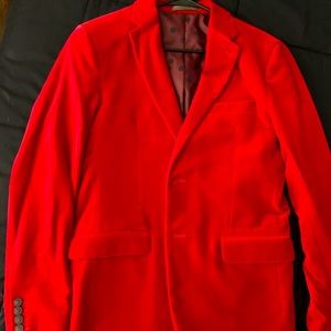 Men’s Velvet Red Blazer 40R